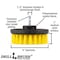 Drillbrush Cleaning Supplies - Scrub Brush - Bathroom Accessories - Drill Brush 4in-Lim-Yellow-Short-QC - alternate 2